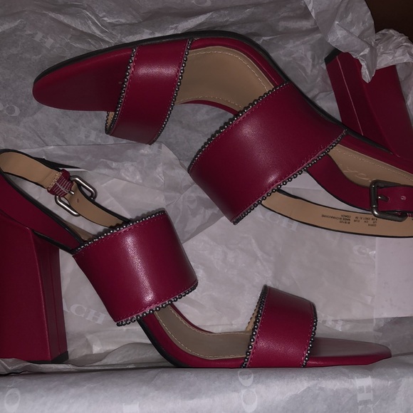 Coach Rylie Sandal in Bright Cherry - Picture 6 of 7